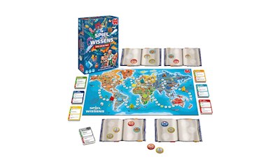 Spiel des Wissens Rund um die Welt, d, ab 8 Jahren, 2-4 Spieler, 1000 Fragen, 2