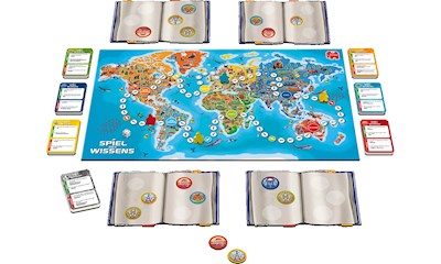 Spiel des Wissens Rund um die Welt, d, ab 8 Jahren, 2-4 Spieler, 1000 Fragen, 2