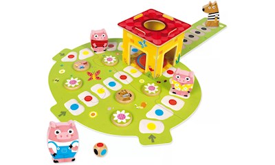 Drei kleine Schweinchen ab 2 Jahren, 2-4 Spieler, Spiel für die Kleinsten