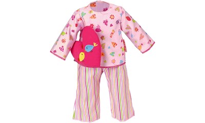 Pyjama rosa bunt mit Herzkissen 39-41 cm