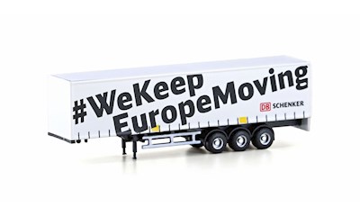Gardinenplanen-Auflieger DB Schenker WekeepEuropeMoving