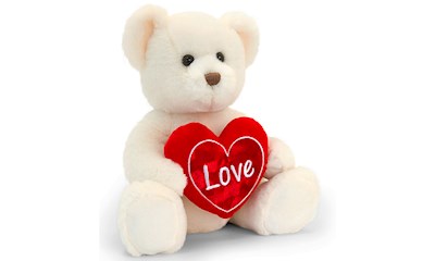 Chester Bär creme 25cm mit Herz Valentin