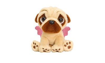 Mops Hund mit Flügeln 14cm