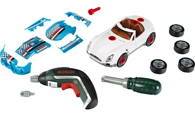 Bosch Car Tuning Set zerlegbares Auto, Akku- schrauber