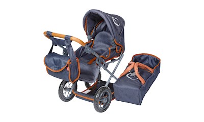 Puppenwagen Kombi Ruby Jeans Krone, 51x37x64 cm, Buggy und Puppenwagen, ab 3 Jah