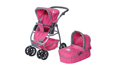 Puppenwagen Kombi Coco berry Einhorn, 55x43x81cm, Puppen- wagen und Buggy, ab 3