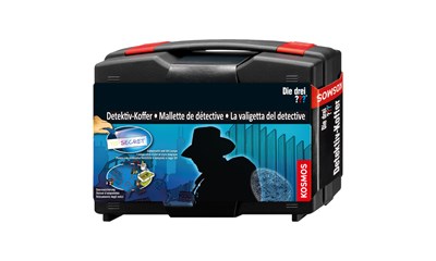 Detektiv Koffer ???, d/f/i 35x27x8 cm, Ausstattung für Detektive, ab 8 Jahren