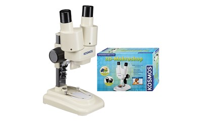 Makroskop 3D, d mit LED-Licht und Zubehör, Batterien 3xAA exkl. ab 8+