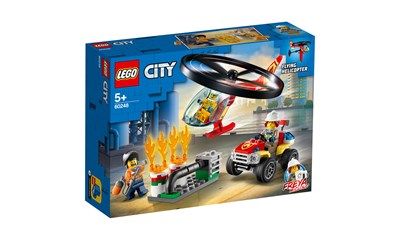 Einsatz mit dem Feuerwehr- hubschrauber, Lego City, 93 Teile, ab 5 Jahren