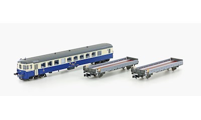 BLS Steuerwagen BDt + 2x Auffahrwagen. Ep.IV