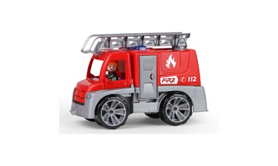 Truxx Feuerwehr mit Leiter ca. 29 cm, mit Spielfigur, Türen zum Öffnen, ab 2+