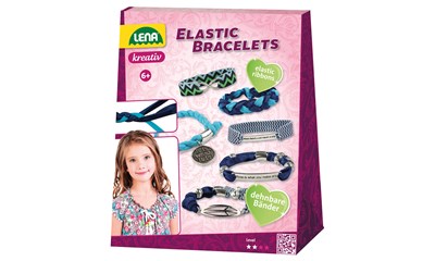 Bastelset Elastic Bracelets Material für 5 Armbänder, mit Anleitung, ab 6 Jahren