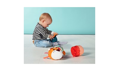 Jack Geräuscherolle mit Rollspielzeug, Schweizer Glocke, Vogel, Griff, Rassel, e