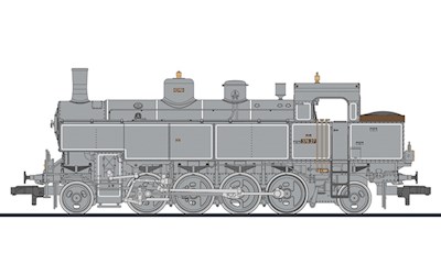 BBÖ Dampflokomotive Rh 378 27 Ep II DC