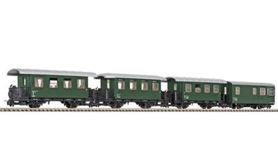 4-er Set, 2-achsige Personenwagen, ?BB, Ep.III/IV