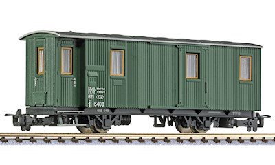 2-achs Packwagen, D/s, 6408, grün, ÖBB, Ep.III-IV