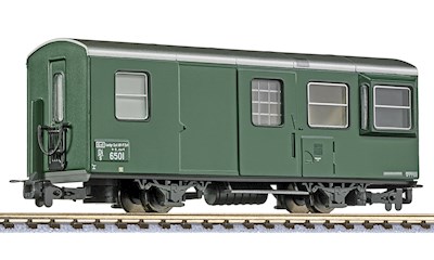 2-achs Dienstwagen, D/s, 6501, grün, ÖBB, Ep.III-IV