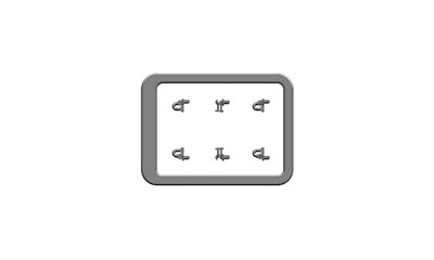 Pufferbohlen-Steckteile-Set kurz