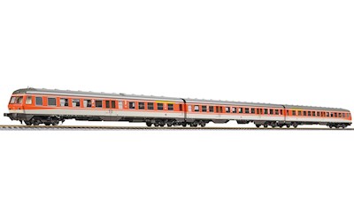 Dieseltriebw. BR 614/914  blutorange/kieselgrau  3-tlg.  Umbau  DB AG  Ep.V  AC