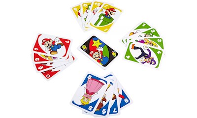 UNO Super Mario, mit Unbesiegbarkeits-Karte