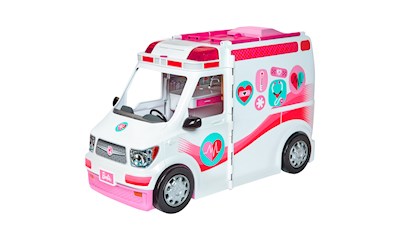 Barbie 2-in-1 Krankenwagen 17x25x43 cm, viel Zubehör, Batterien 3xAAA inkl. ab 3