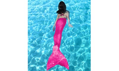 Aquatail Meerjungfrau pink für Kinder von 6 - 12 Jahren inkl. passende Mono-Flos