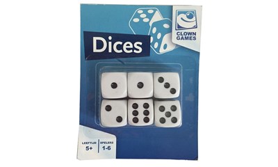 Würfel-Set 6 Würfel 1.6x1.6cm Alter 5+ 1-6 Spieler