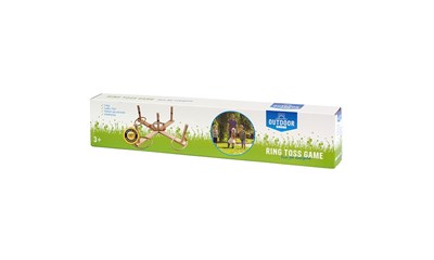 Outdoor Ringwurfspiel aus Holz mit 5 Ringen