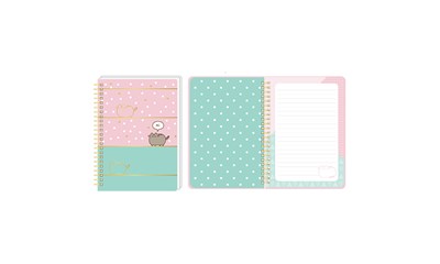 Pusheen Spiralnotizbuch A5 liniert, 80 Blatt