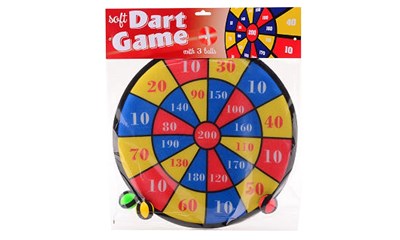 Dart-Spiel weich 36cm mit 3 Bällen 38x4x46cm