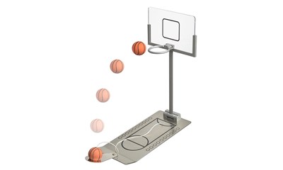 Mini Basketball aus Metall 