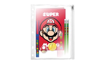 Super Mario Schreibset mit Tasche