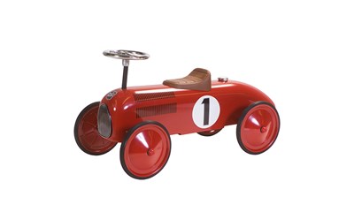 Retro Laufauto James rot Alter 2+, max. 20kg 75x40x40cm