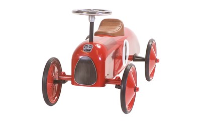 Retro Laufauto James rot Alter 2+, max. 20kg 75x40x40cm