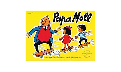 Papa Mollbuch, Band 5 gelb, 64 Seiten gebunden, 25x18 cm, ab 5 Jahren