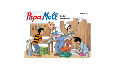 Papa Mollbuch, Band 32 Papa Moll in der Werkstatt, 64 Seiten gebunden, ab 5+