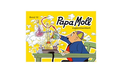 Papa Mollbuch, Band 12 Papa Moll experimentiert, 64 Seiten gebunden, 25x18 cm