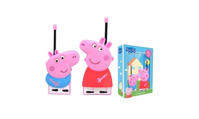Peppa Pig Walkie Talkie Set 3D Form, 18x5x25cm 50 Meter Distanz