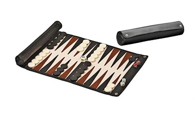 Reisebackgammon zum Rollen