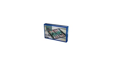 Backgammon grün  - Turnier - Kunstleder **