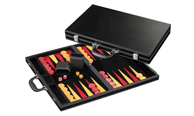 Backgammon - Donousa - gross - Kunstleder
