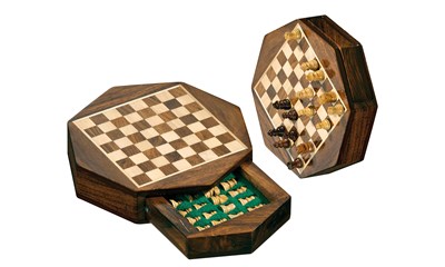 Schach (Reiseformat) - Feld 10 mm - Octagon - magnetisch