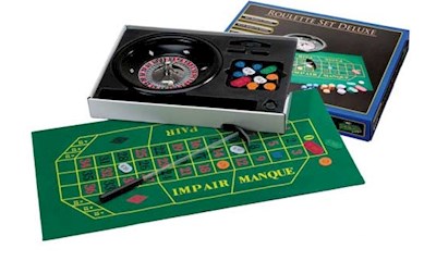 Roulette Set Deluxe - mit Bakalit-Teller