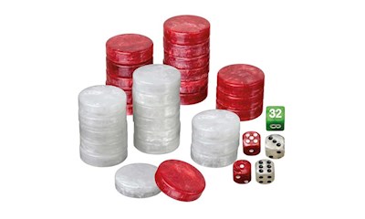 Backgammon-Spielsteine - medium - 28x8mm **