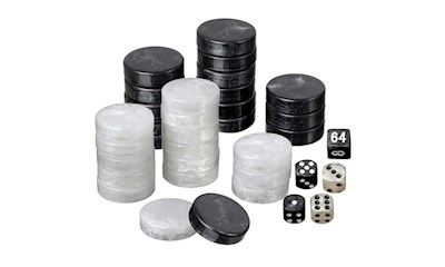 Backgammon-Spielsteine - gross - 34x10mm **