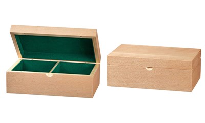 Schachfigurenbox, Buche, 225x142x83 mm **