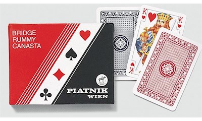 Standard Bridge, Rommé, Canasta Spielkarten, ZK