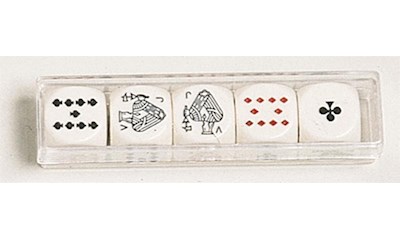 5 St. Pokerwürfel, 16 mm