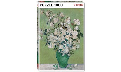 Van Gogh: Vase mit weissen Rosen