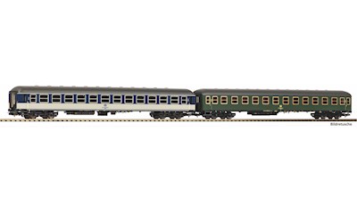 2er Set Personenwg. 2x 2. Kl. Büm 234 POP und grün DB Ep IV